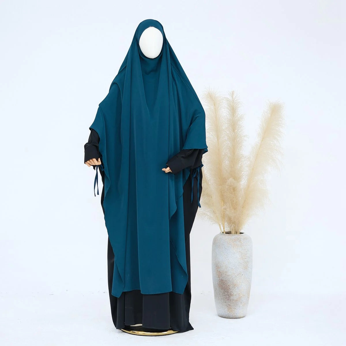 Extra Long Khimar - Full Length Islamic Prayer Dress for Women - Modest Muslim Abaya for Prayer, Mosque & Special Occasions