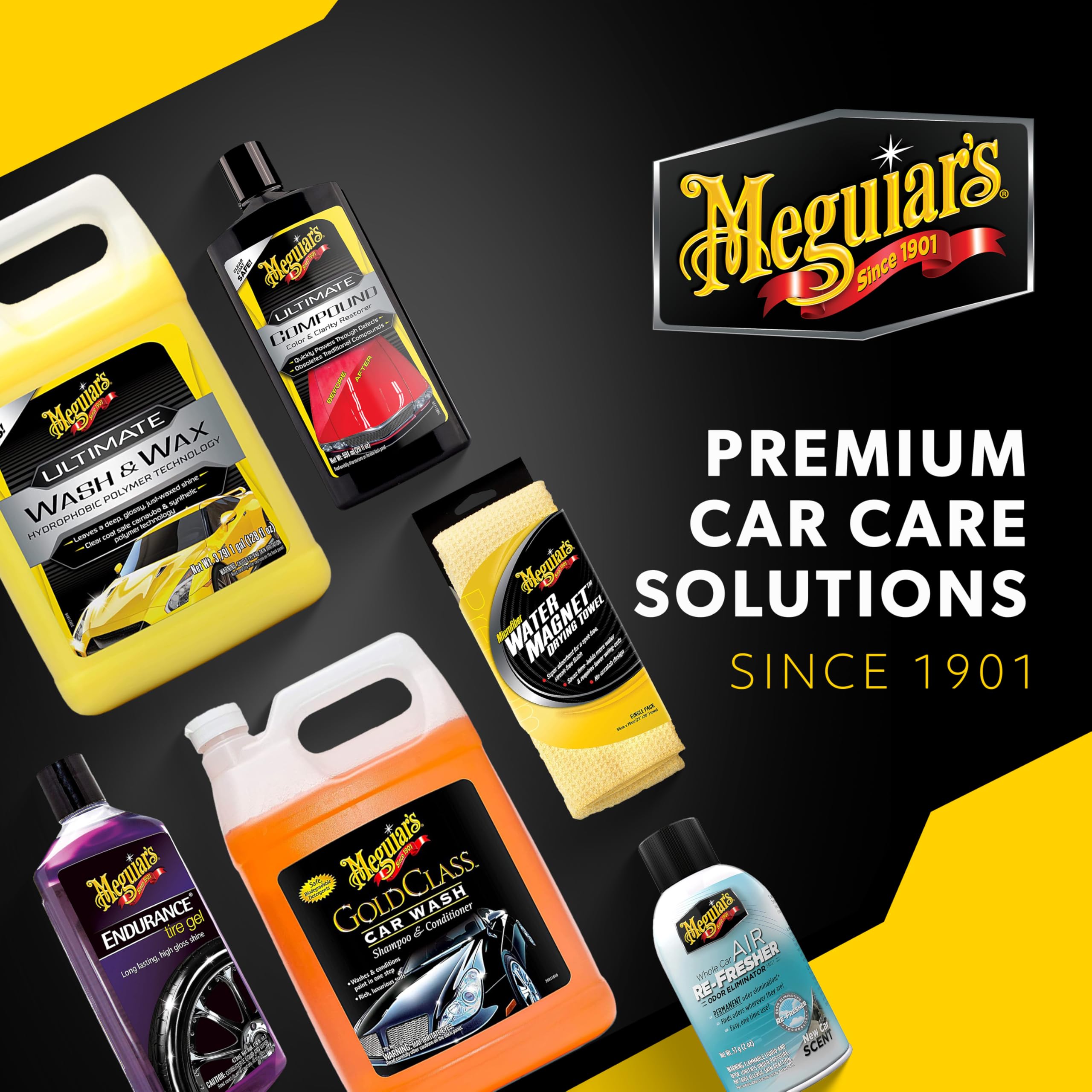 Meguiar's Hot Rims Foaming Wheel & Tire Cleaner - 20 Oz Powerful Brake Dust Remover for OEM Clear Coated Wheels | All-in-One Wheel & Tire Cleaner | Perfect for Car Detailing, Auto Wash & Vehicle Maintenance