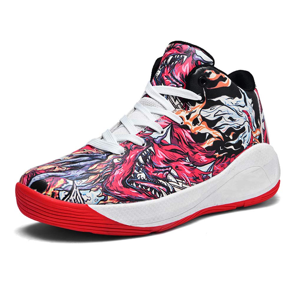 WILTENA Unisex Basketball Shoes for Men & Women - Shock Absorbing Performance Sneakers in Vibrant Colors for Boys & Girls - Perfect for Casual Wear, Sports & Outdoor Activities