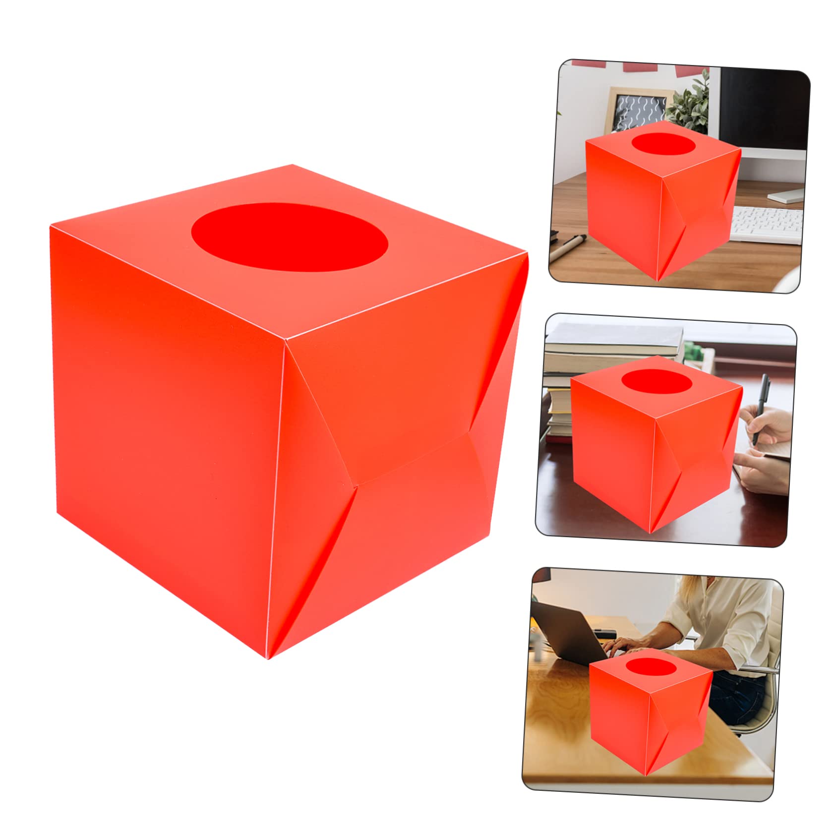 Plastic Raffle Box with Slot - Ballot & Donation Box for Parties, Fundraising, Voting Events - Perfect for Collecting Tickets & Donations | Great for School Events, Charity Drives & Carnival Games