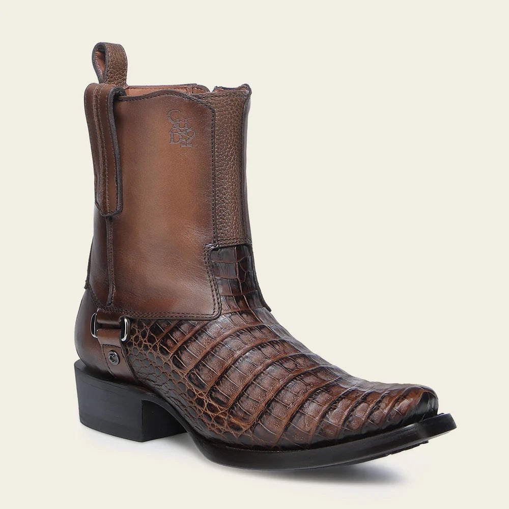 Men's Cuadra Honey Dress Cowboy Fuscus Zip Ankle Boots - Stylish Western Boots for Casual Wear, Rodeo & Country Fashion