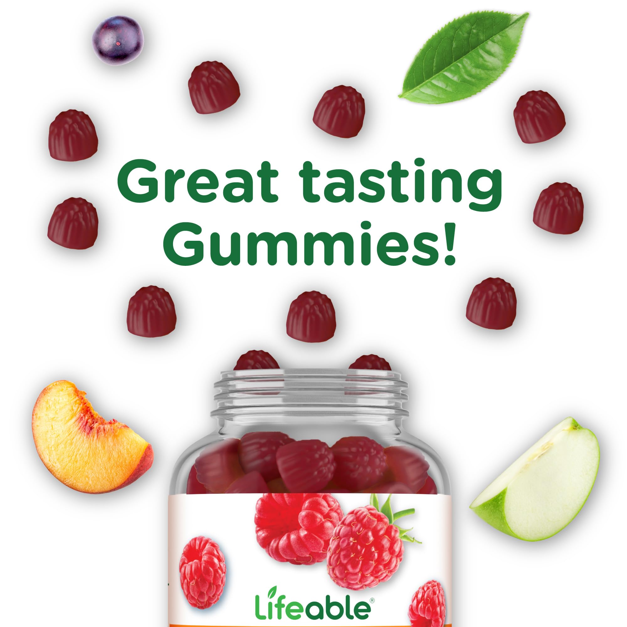 Lifeable Sugar Free Vitamin B12 Gummies | 1000 mcg | Delicious B12 Supplement for Energy, Mood & Metabolism Support | Vegan B12 Vitamins for Men & Women | 90 Count | Perfect for Busy Professionals & Active Lifestyles