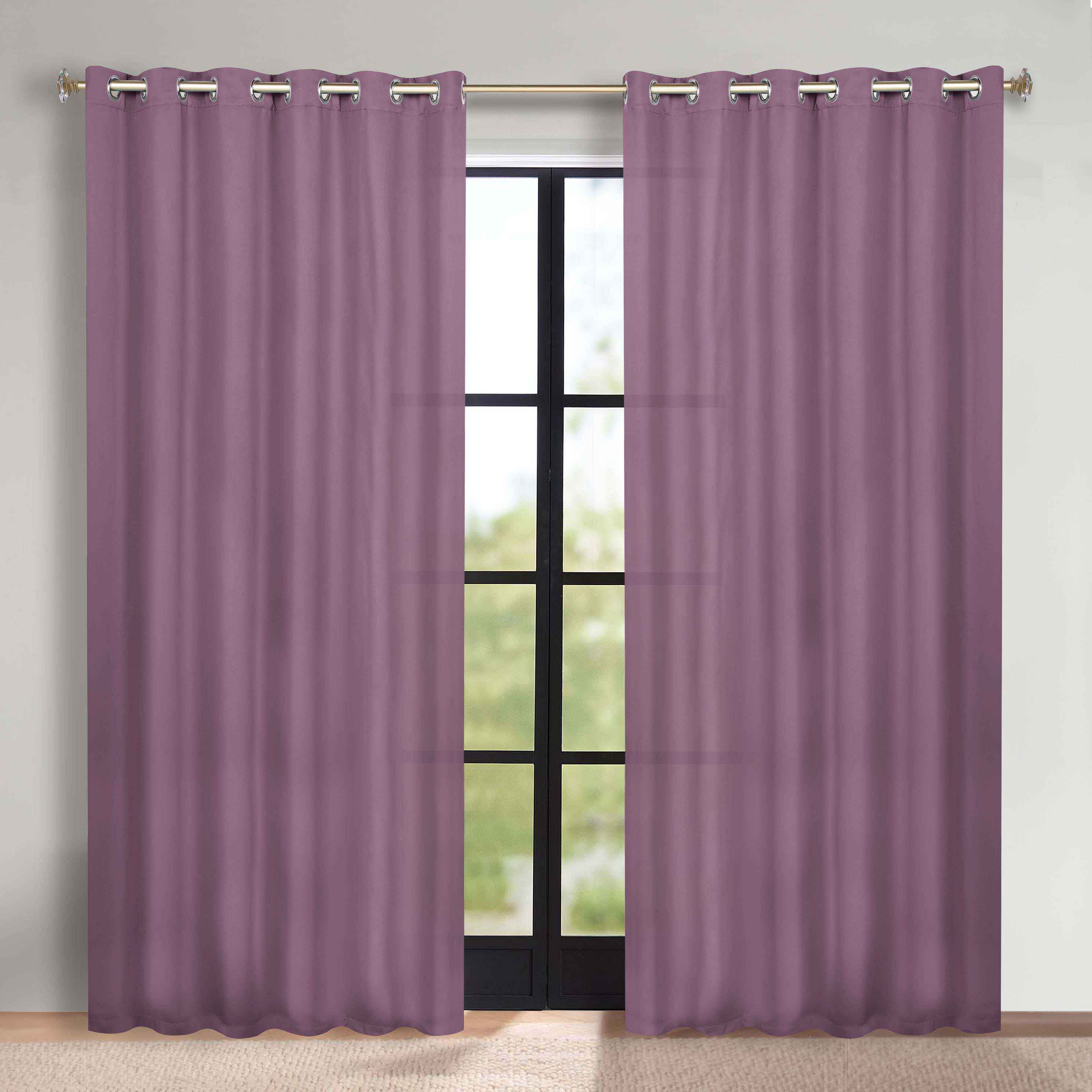 Machine Washable Blackout Curtains Set of 2 - Solid Color Room Darkening Window Treatments for Bedroom & Nursery - Blocks Light & Noise for Better Sleep