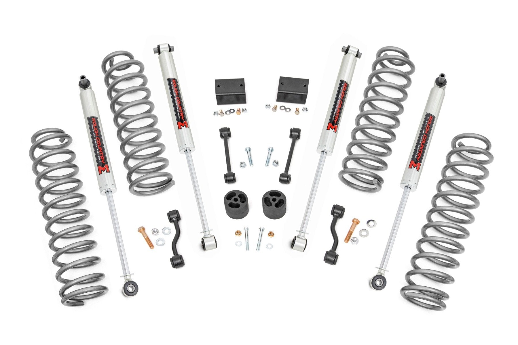 2.5 Inch Lift Kit for Jeep Wrangler Unlimited 4WD (2018-2023) - Heavy Duty Coil Springs | M1 Series | Part #66640 | Off-Road Suspension Upgrade for Enhanced Performance