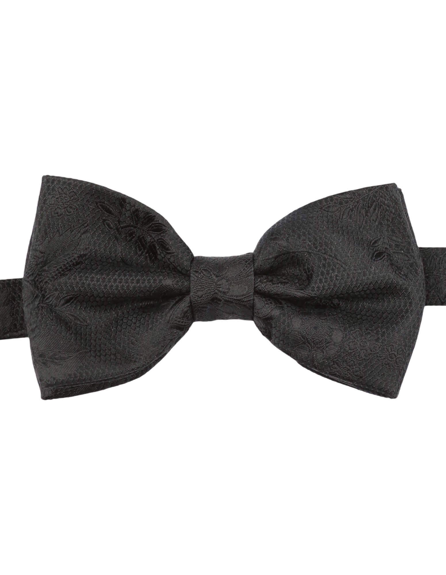 DÉCLIC Kontur Black Bow Tie for Men - Elegant Adjustable Necktie for Weddings, Parties & Formal Events