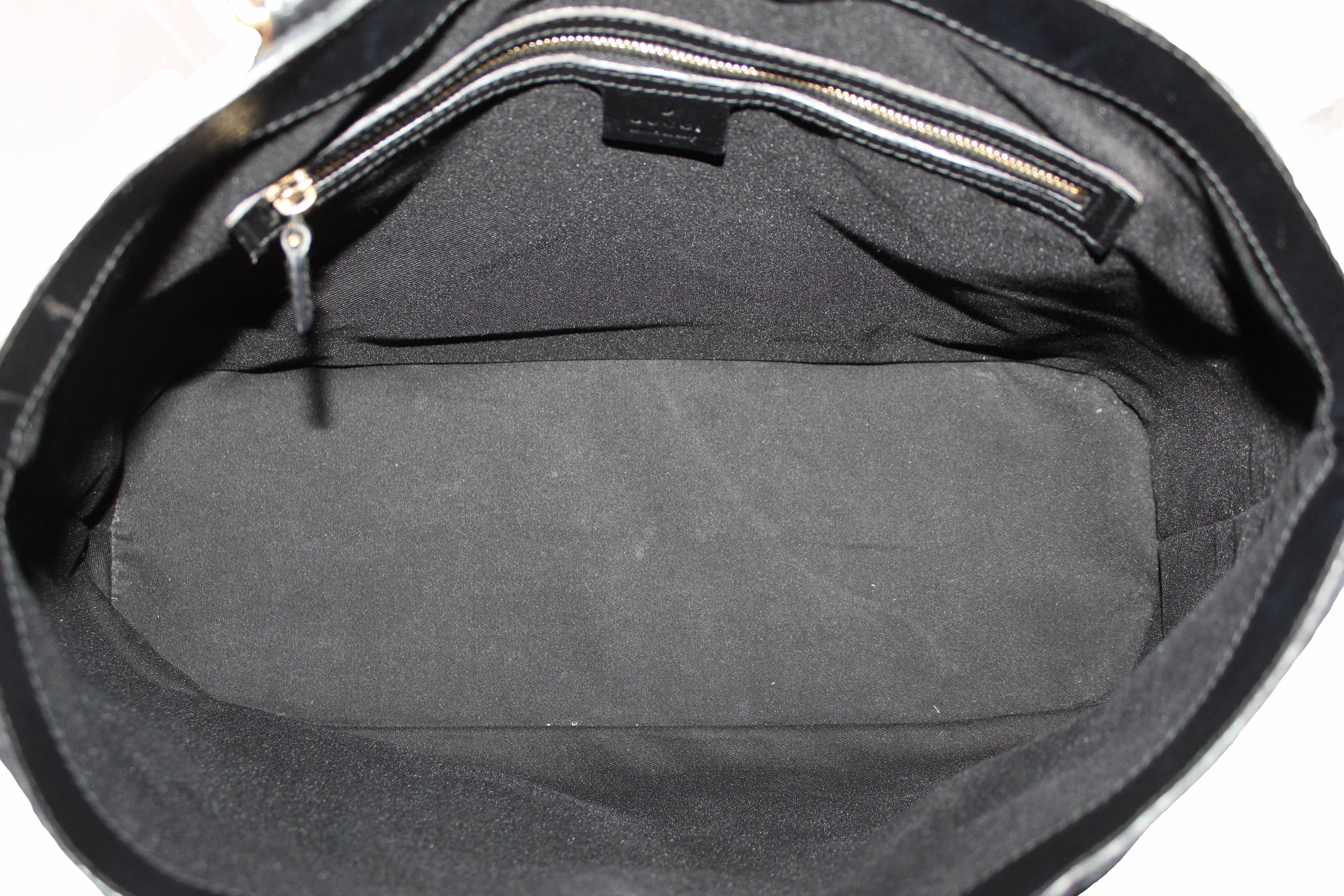 Authentic Gucci GG Canvas Horsebit Tote Bag in Black - Luxury Designer Handbag for Women, Perfect for Work, Travel & Everyday Use