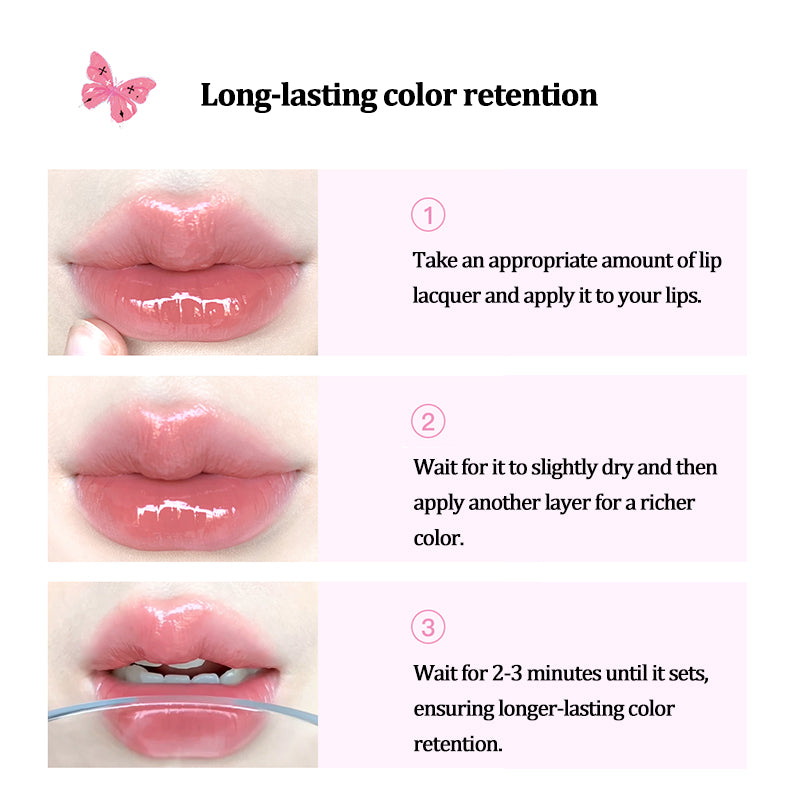 FLORTTE Gorgeous Merlia Lip Lacquer - Long Lasting Glossy Lipstick with Hydrating Formula, Vegan & Cruelty Free - Perfect for Date Night, Parties & Everyday Wear
