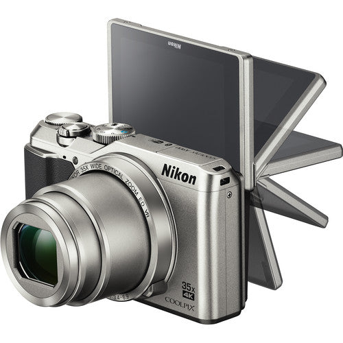 Nikon COOLPIX A900 20MP 4K Digital Camera with 35x Optical Zoom - Silver (New Open Box) - Perfect for Travel Photography & Vlogging