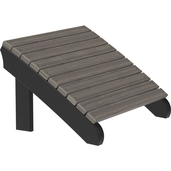 Premium Poly Deluxe Adirondack Footrest - Durable Outdoor Patio Furniture Accessory for Relaxing in Garden, Poolside or Deck