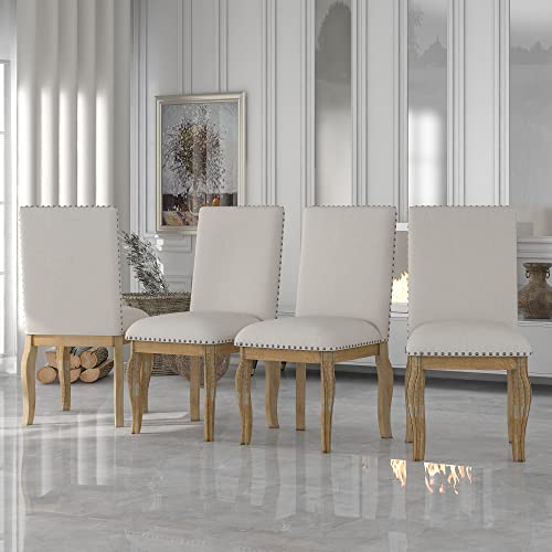 Natural Wood Wash+4 Chairs