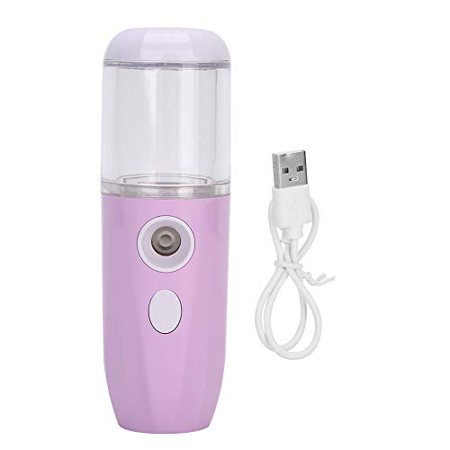 26ml Nano Face Mist Sprayer - USB Rechargeable Portable Facial Hydrator for Dry Skin & Eyelash Extensions | Mini Moisturizing Spray for On-The-Go Hydration, Travel & Daily Skincare Routine (Purple)