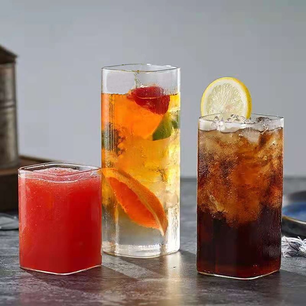 Premium Colorado Tall Highball Glasses Set - 16oz Crystal Clear Drinking Glasses for Cocktails, Iced Tea & Soda - Perfect for Home Bars, Parties & Outdoor Entertaining