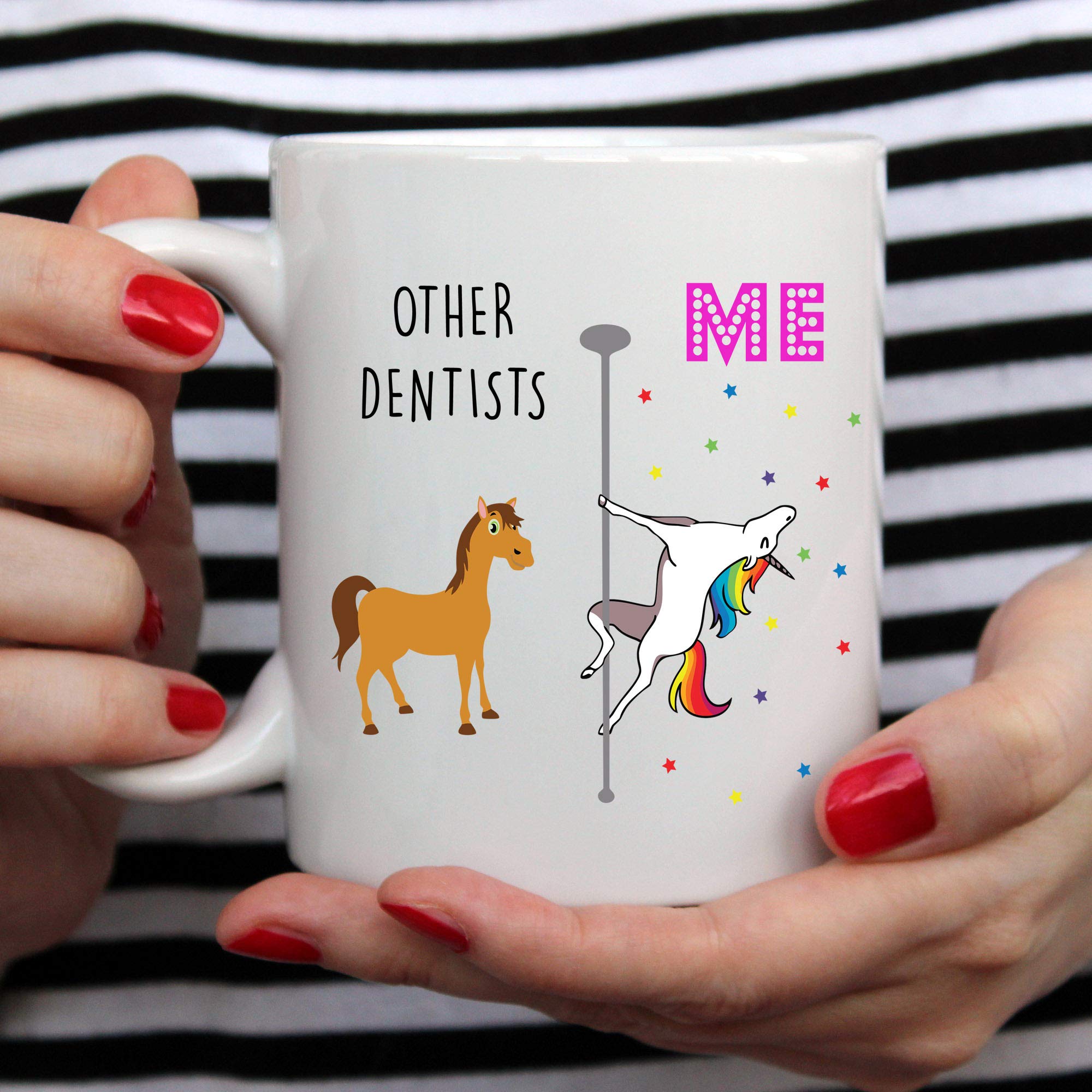 Unicorn Dentist Coffee Mug - 11oz Funny Dental Gift for Women Dentists - Perfect for Office, Home & Coffee Breaks