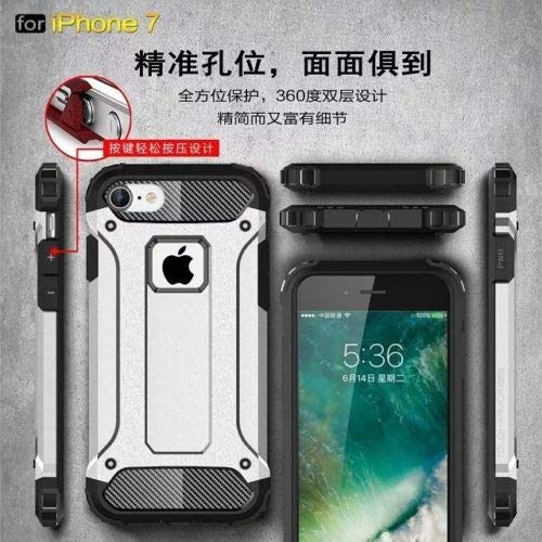 SuperGuardZ Heavy Duty Shockproof Case for iPhone 8 & iPhone 7 - Slim Protective Armor Cover [Gold] | Perfect for Outdoor Activities, Work & Everyday Protection