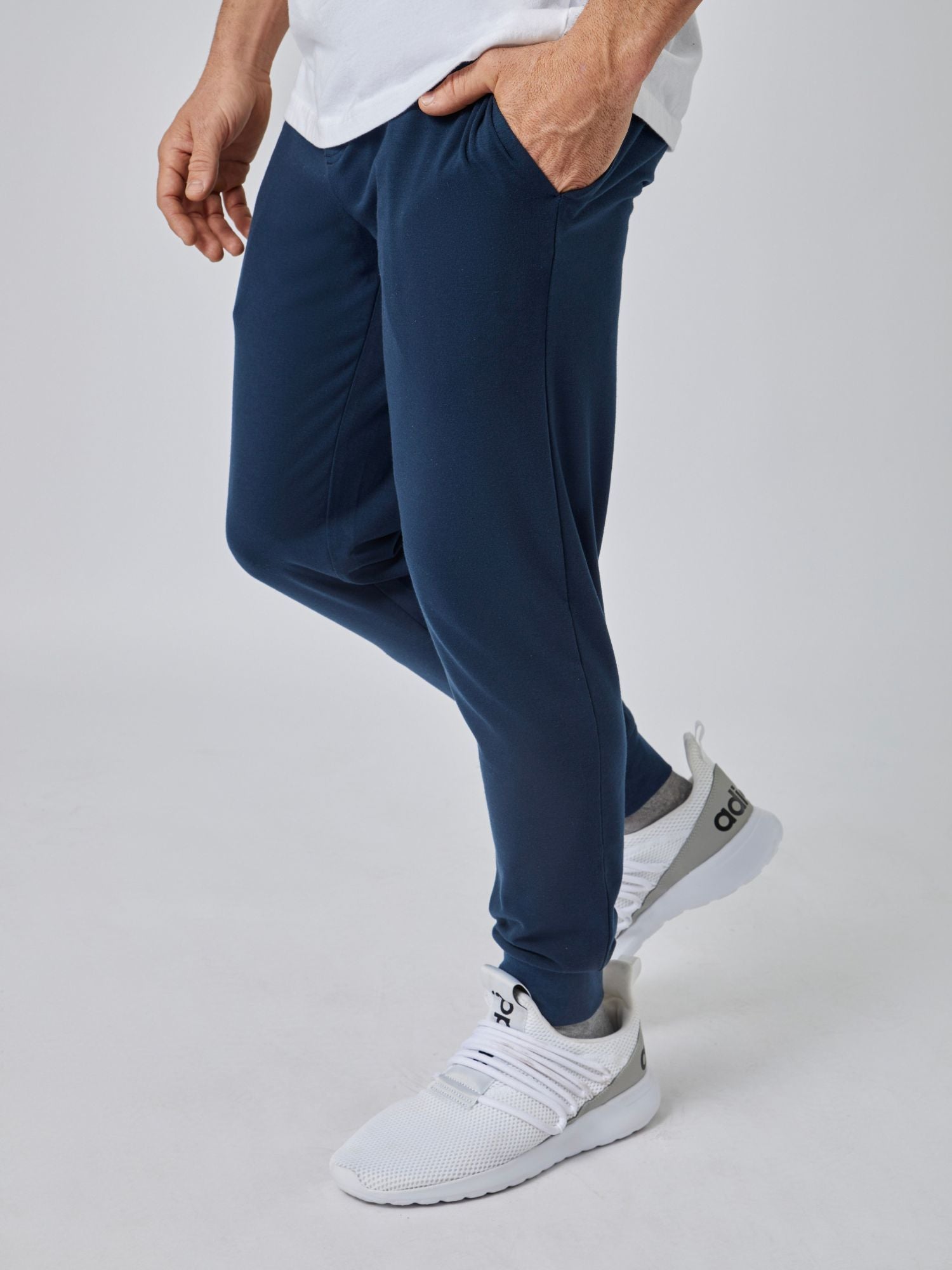 Navy Blue Casual Jogger Pants for Men & Women - Comfortable Lounge & Workout Pants - Perfect for Relaxing, Running Errands & Gym Sessions