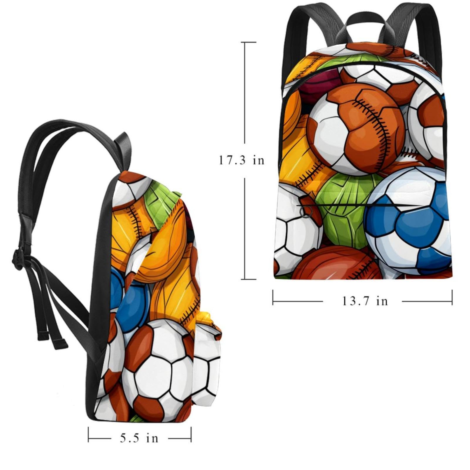 Best Travel & Work Backpack for Men & Women - Durable Sports Backpack for Basketball, Football, Volleyball - Perfect for Gym, School, Office & Outdoor Adventures