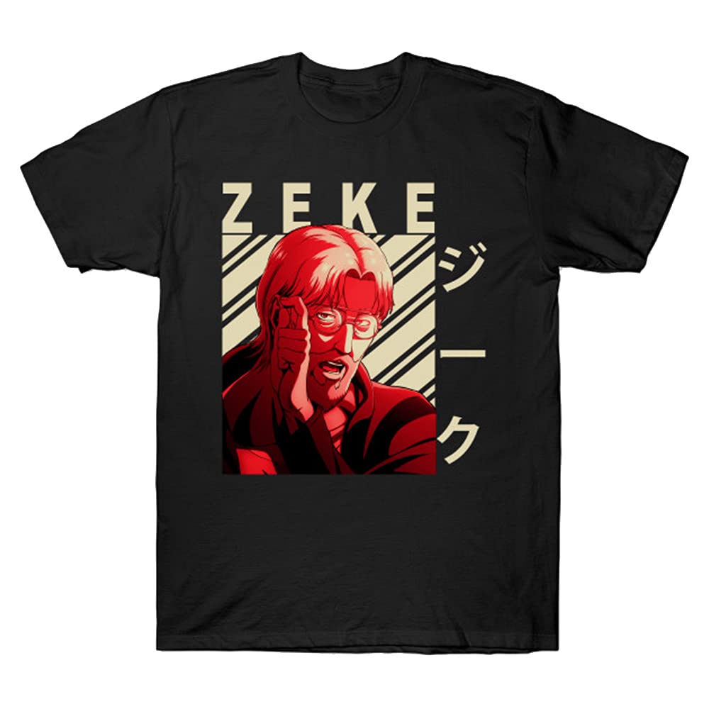 Zeke Yeager Anime T-Shirt - Official Attack on Titan Merchandise - Comfortable Cotton Graphic Tee for Fans & Cosplay | Perfect for Anime Conventions, Birthday Gifts & Casual Wear