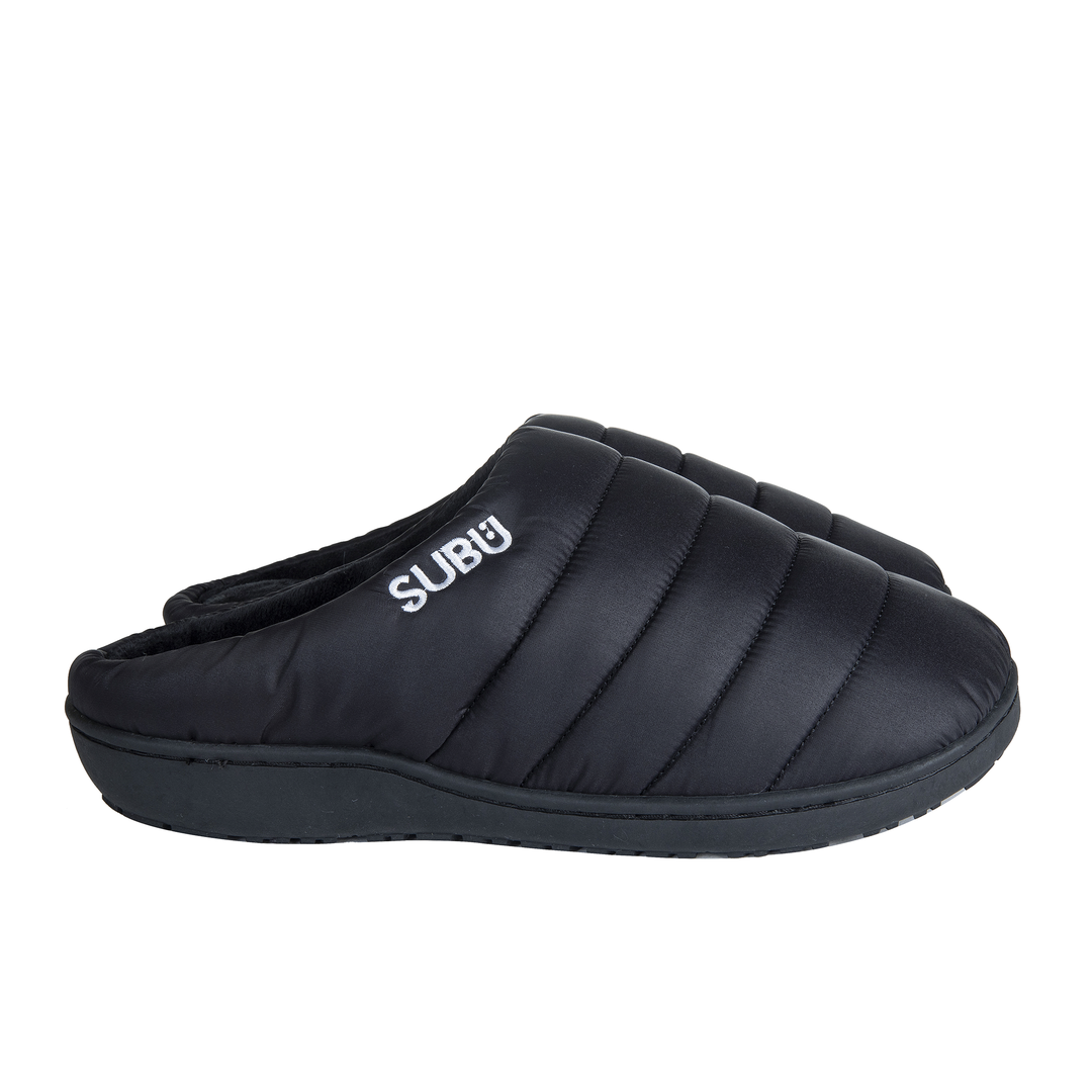 SUBU Tokyo Cozy Winter Slippers for Women & Men - Soft Indoor House Shoes with Non-Slip Sole - Perfect for Home, Office, and Cold Weather Comfort (Black)