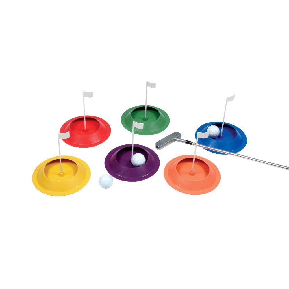OpenOptics Striker Sports Gulf Putt-O-Cups44 Golf Putting Training Aid - Set of 6 Cups for Indoor/Outdoor Practice, Backyard Games & Office Fun