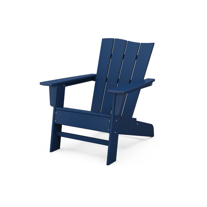 POLYWOOD Wave Chair Left - Durable Outdoor Adirondack Chair for Patio, Poolside & Garden - Weather-Resistant & Comfortable Seating Solution