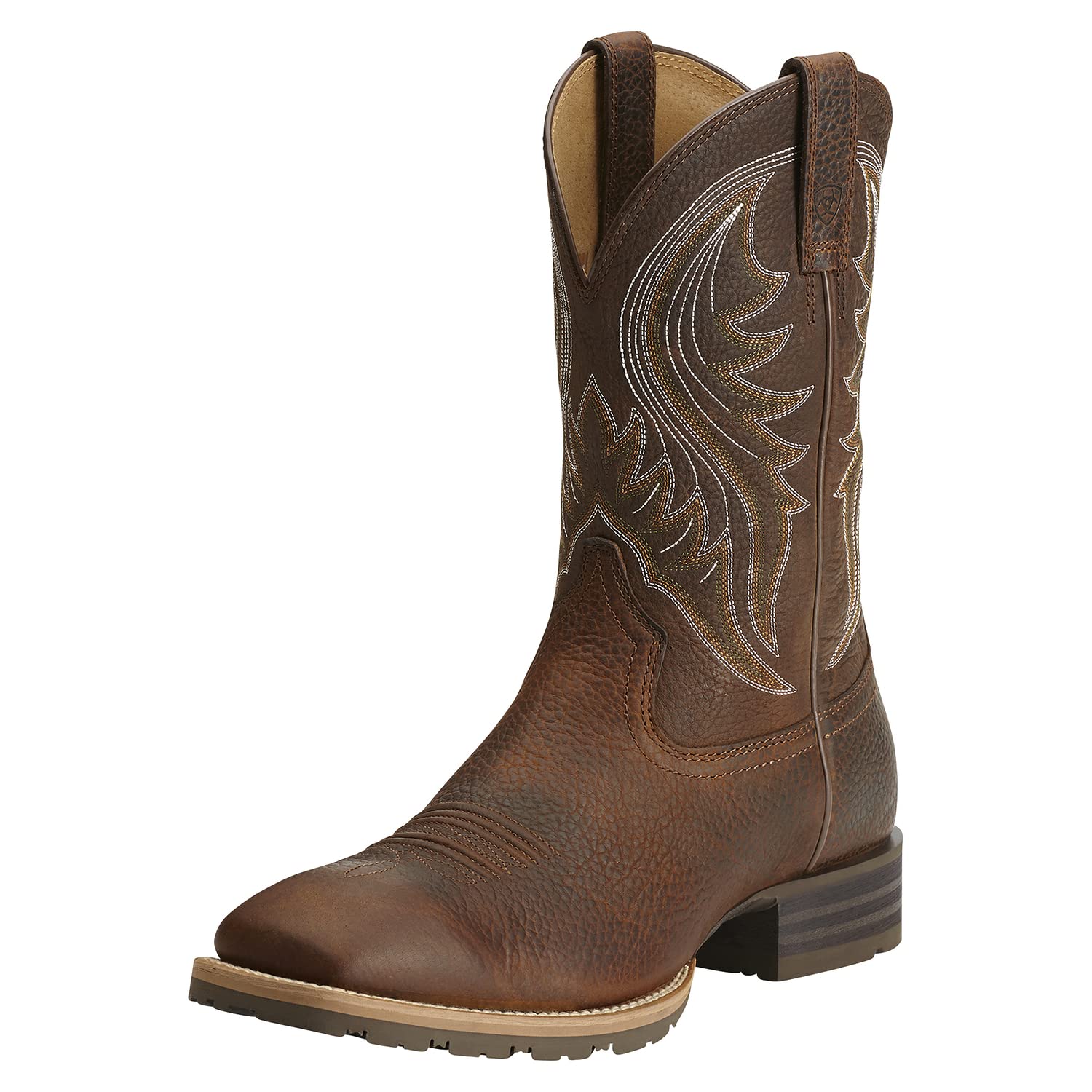 **Ariat Hybrid Rancher Men's Leather Western Boots – Square Toe, Comfortable & Durable for Cowboy Work & Casual Wear**