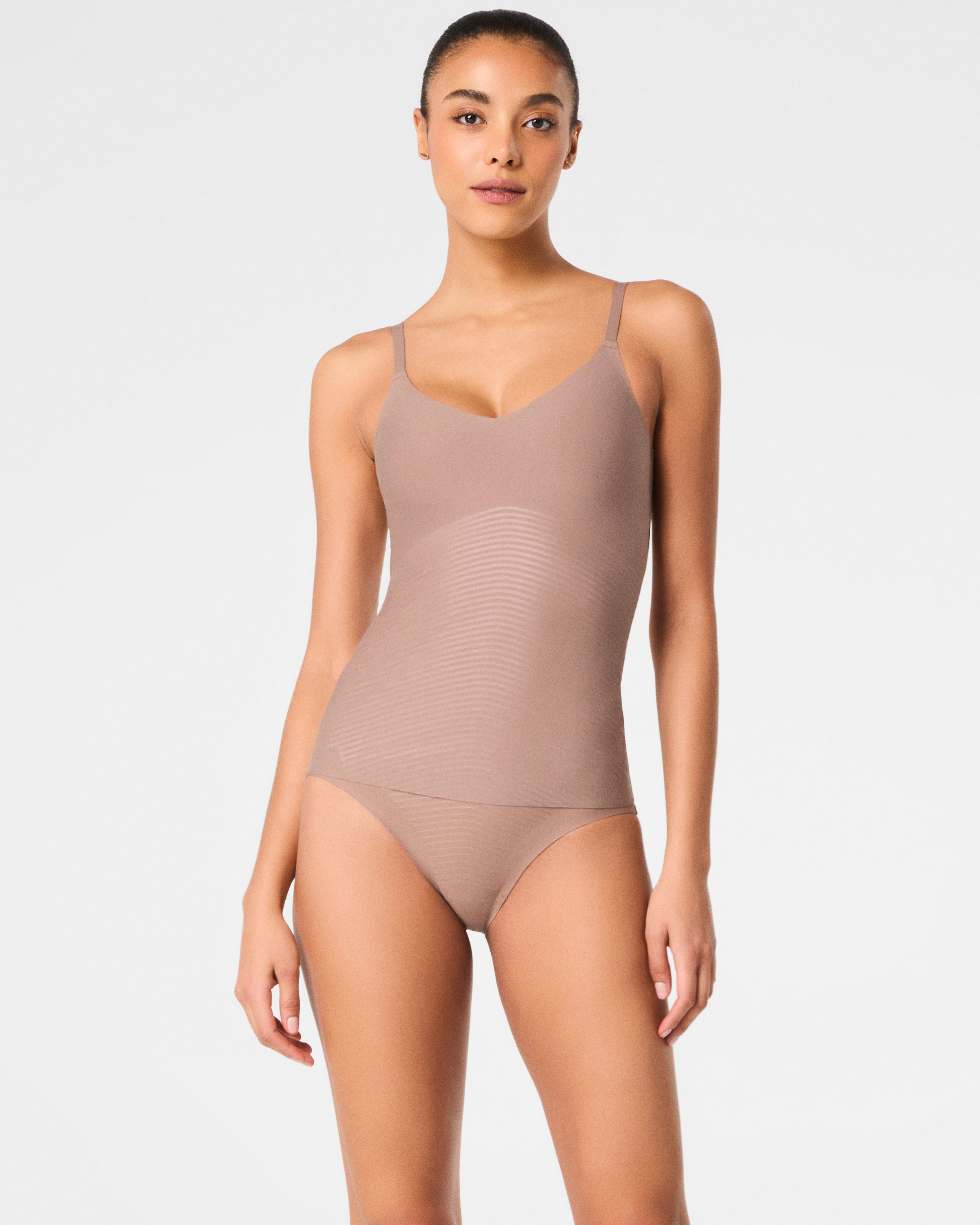 SPANX Shapewear Invisible Supima Cotton Cami - Seamless Slimming Tank Top for Women | Perfect for Layering, Office Wear & Everyday Comfort