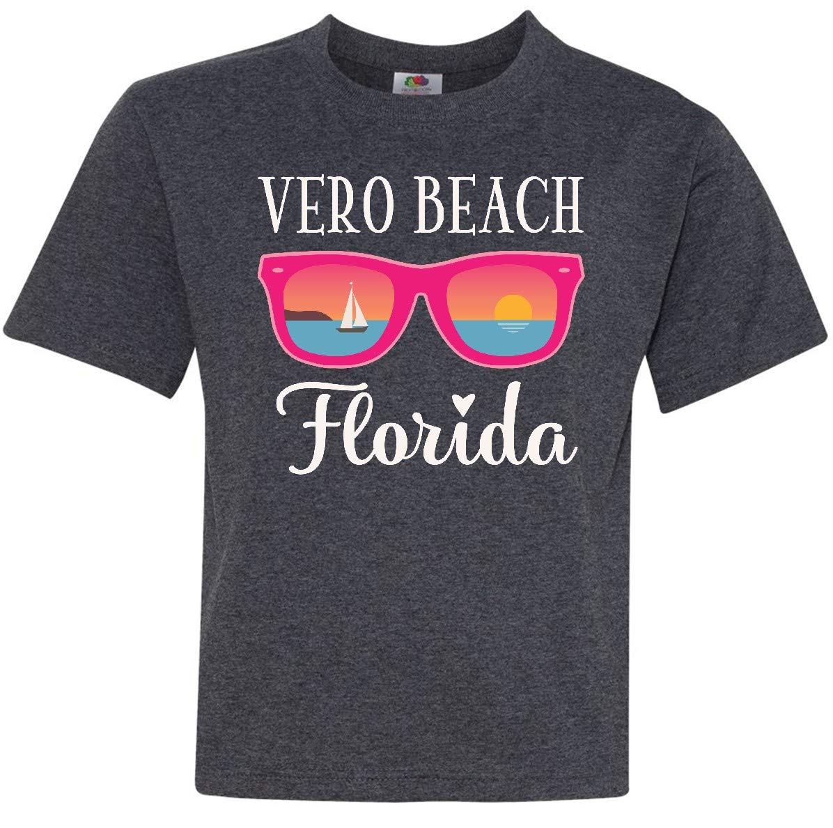 Inktastic Vero Beach Florida Vacation Trip Youth T-Shirt - Soft & Comfortable Travel Tee for Kids - Perfect for Beach Holidays, Family Trips & Summer Adventures