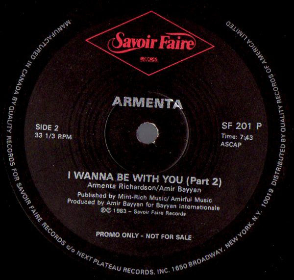 Armenta - I Wanna Be With You (12