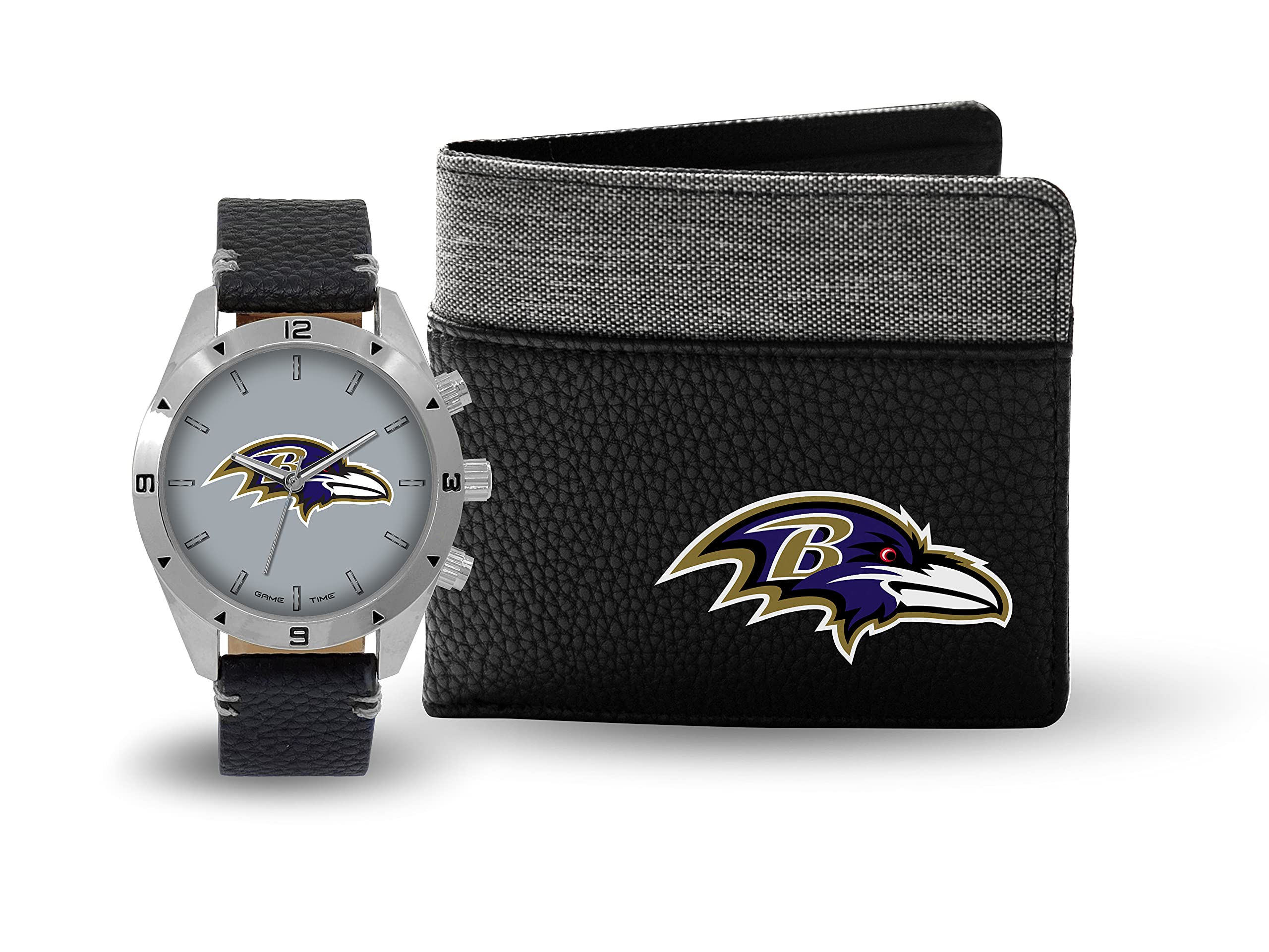 Baltimore Ravens NFL Watch and Wallet Gift Set for Men - Perfect for Game Day, Birthday & Fan Appreciation Gifts