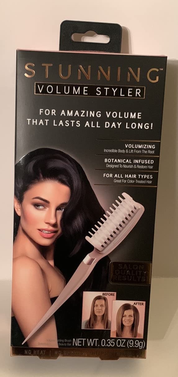 Ontel Stunning Volume Styler Volumizing Hair Brush for Women - Professional Hair Styling Tool for Salon-Like Volume & Lift at Home - Perfect for Curly, Straight & Thin Hair Types