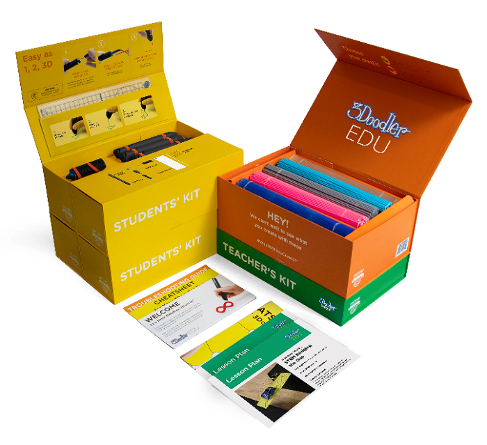 3Doodler EDU Create+ Learning Pack with 12 Pens - 3D Printing Pen Set for STEM Education, Art & Classroom Projects | Perfect for Teachers, Students & Makers (Limited Time Sale)