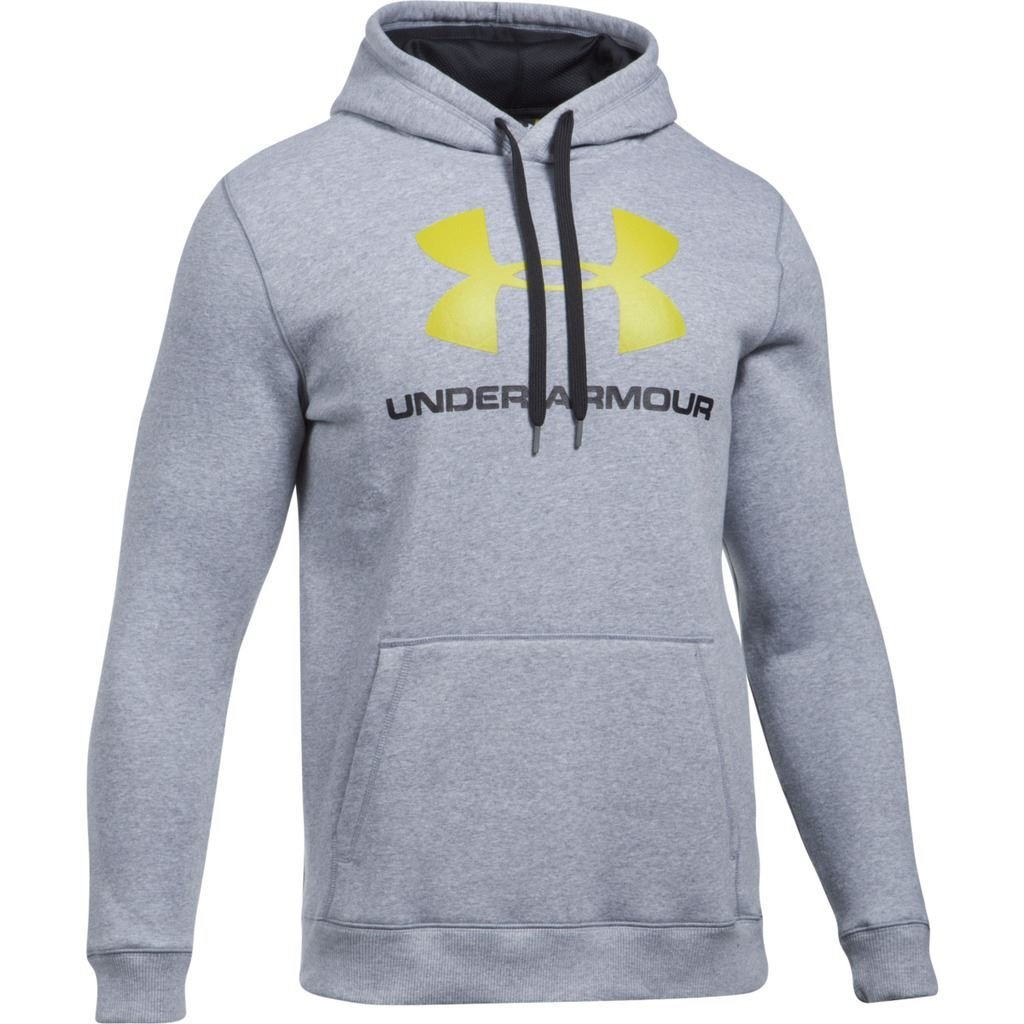 Under Armour Men's Rival Fleece Fitted Hoodie - Lightweight Athletic Pullover for Running & Gym Workouts - Comfortable Training Jacket for Cold Weather