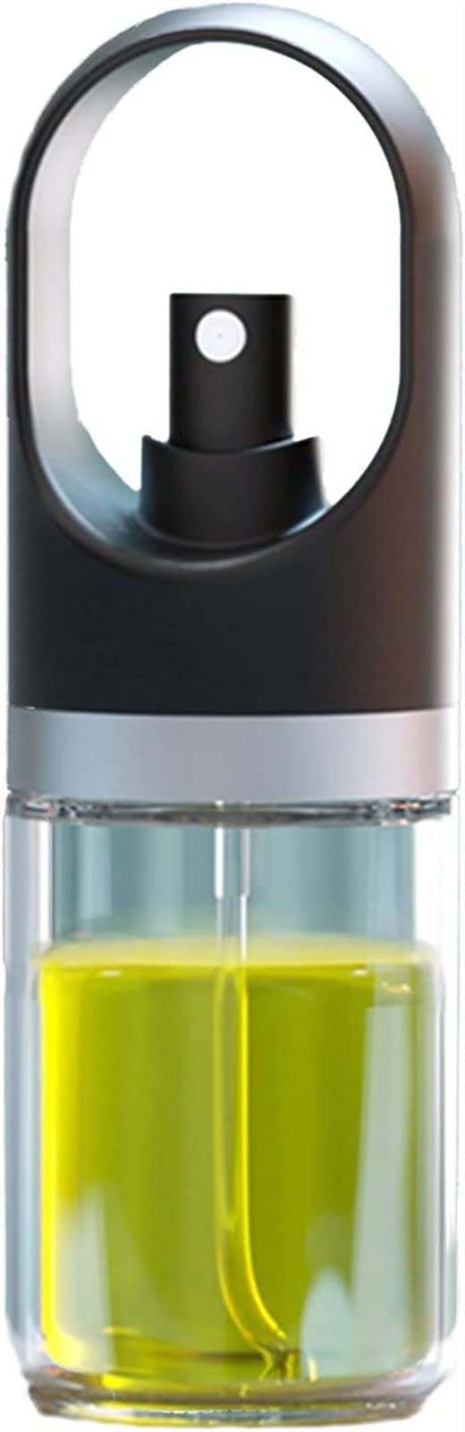 Glass Olive Oil Sprayer Bottle - Hand Press Oil Dispenser for Cooking, BBQ, Salad & Baking | Transparent Vinegar Spray Bottle | Kitchen Gadgets & Tools for Healthy Cooking