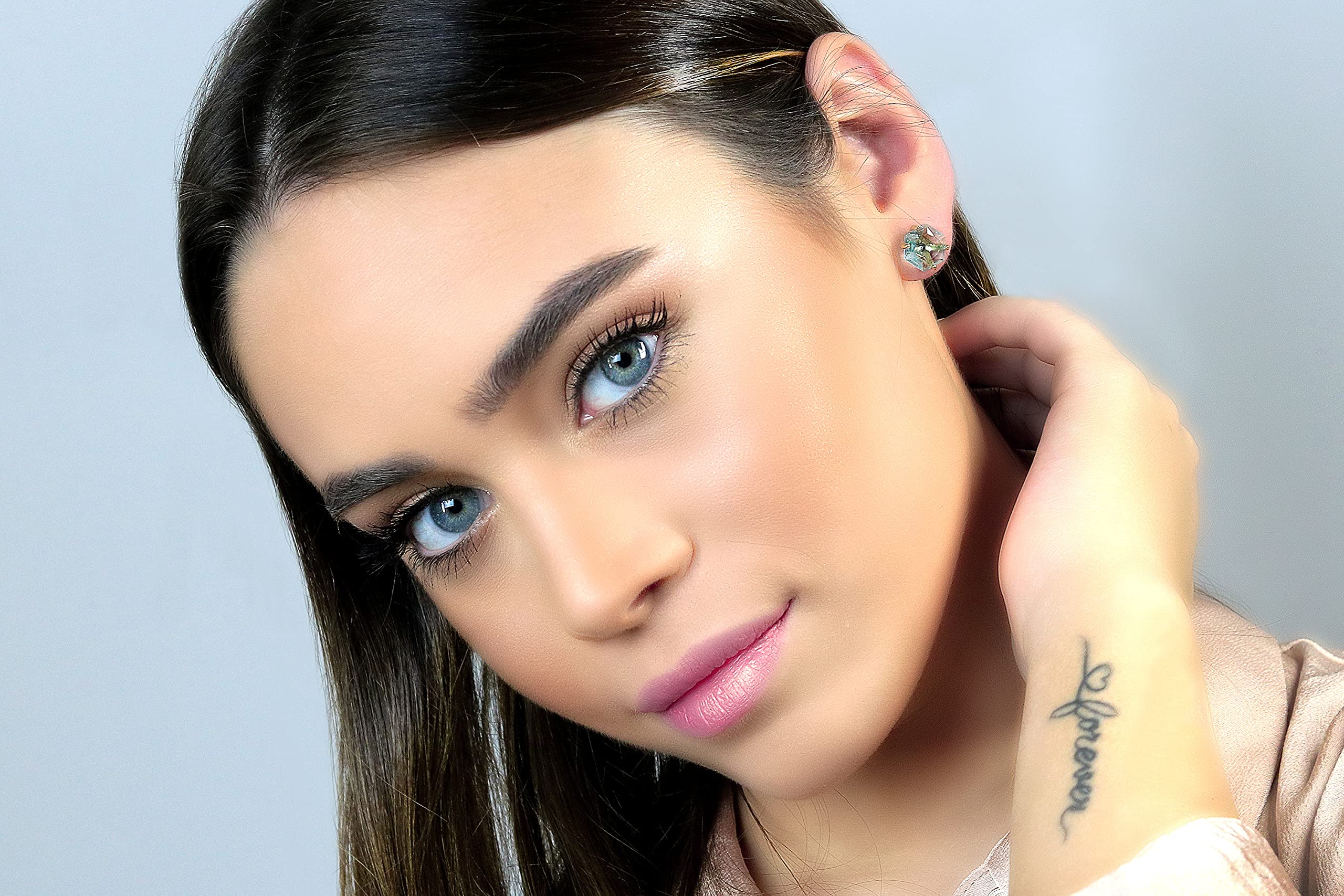Anemone Gold Blue Topaz Earrings - Handmade Statement Jewelry for Women - Unique Bridal & Fashion Earrings - Perfect Gift for Her - Ideal for Weddings, Parties & Special Occasions