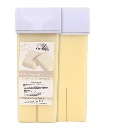 Velvetree White Chocolate Roll-On Wax Refill Kit - Hair Removal Wax for Full Body, Legs, Bikini & Face - Smooth Skin for Women - Perfect for Home Waxing & Salon Use