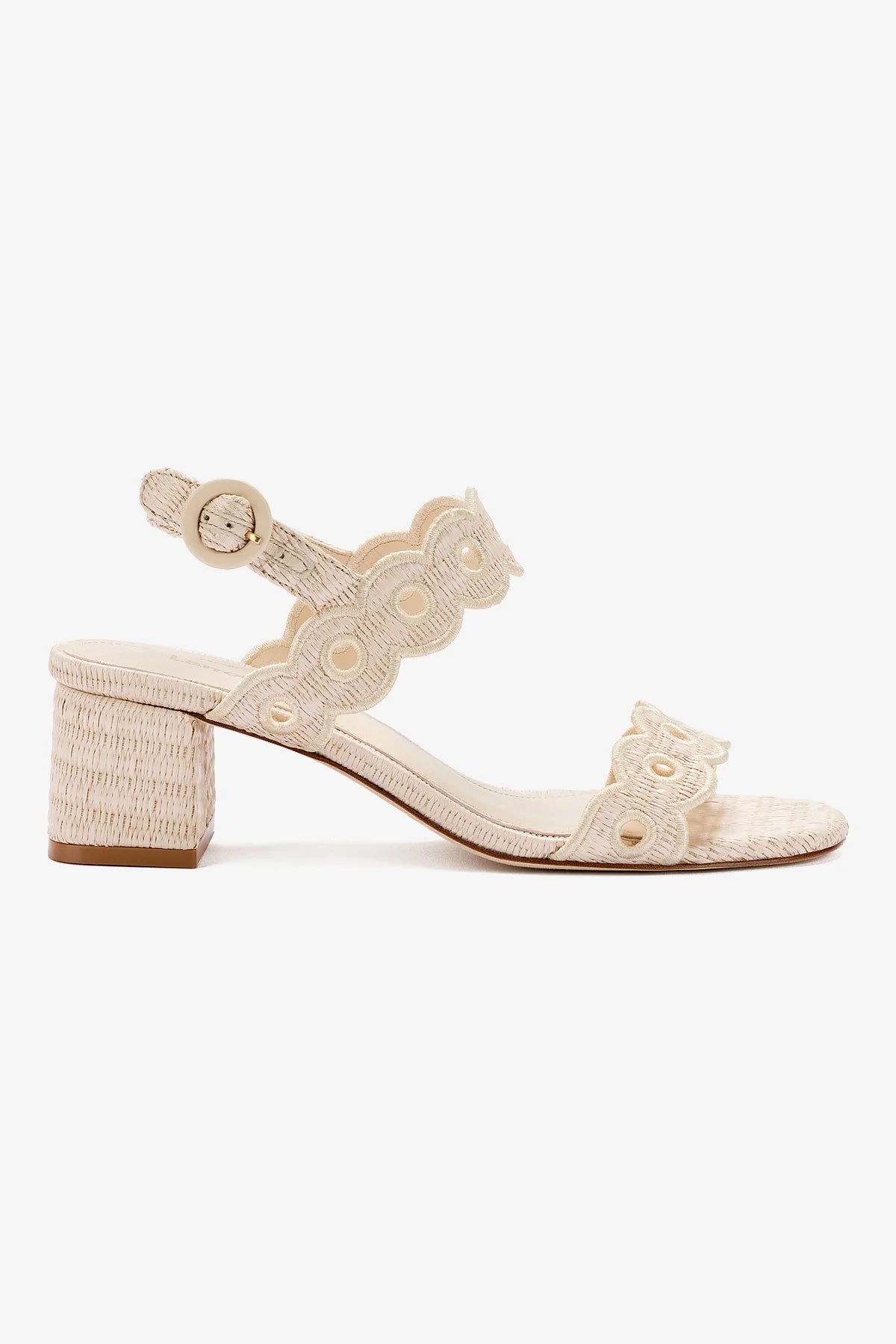Florence Broderie Embroidered Sandals for Women - Natural Raffia Summer Beach Shoes | Comfortable Boho Chic Footwear for Vacation, Wedding & Outdoor Activities