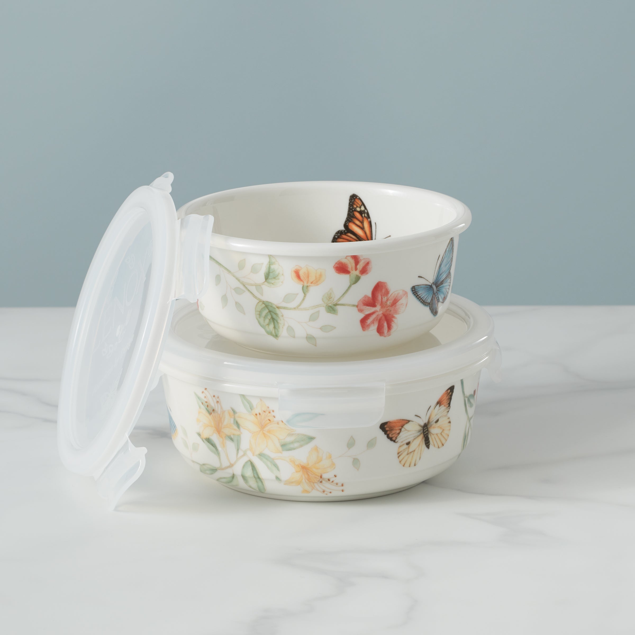 Butterfly Meadow Large Round Storage Container - Perfect for Home Organization, Kitchen Pantry, and Bathroom Storage