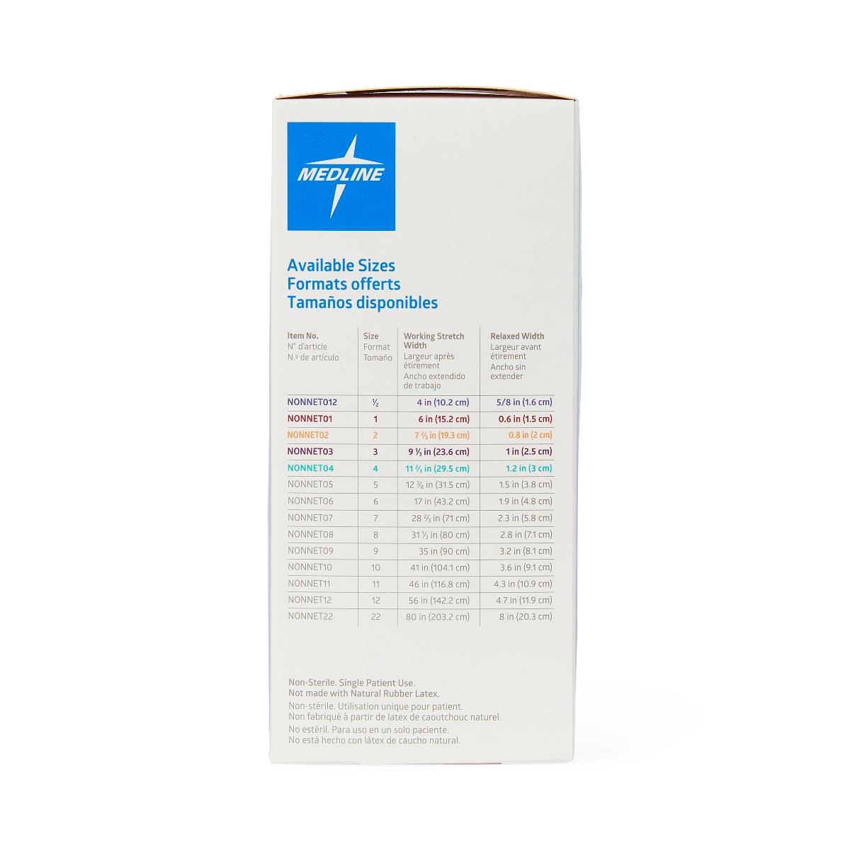 Medline Stretch Tubular Elastic Dressing Retention Nets - Breathable Medical Bandage for Wound Care (Various Sizes) - Ideal for Post-Surgery, Burn Dressings & Compression Therapy