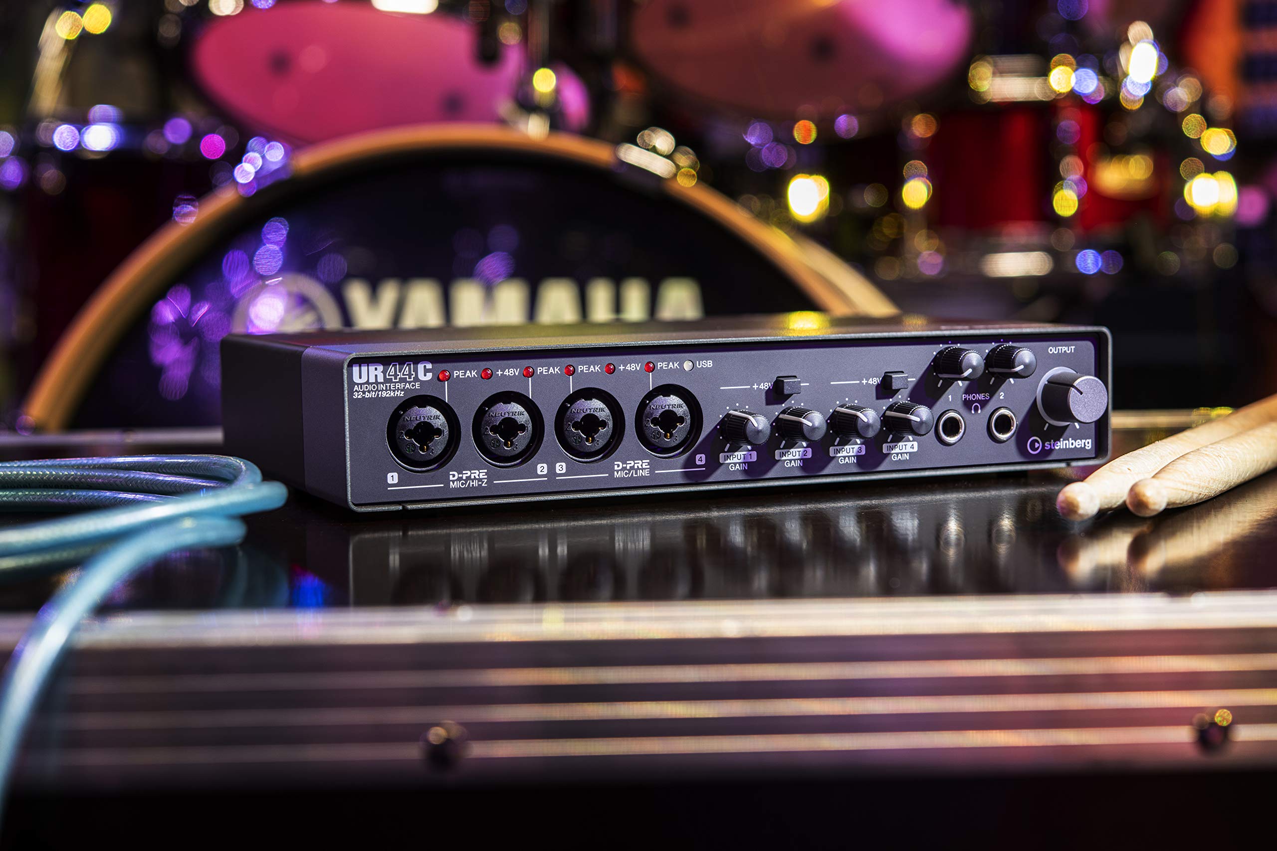 Steinberg UR44C 6x4 USB 3.0 Audio Interface with Cubase AI & Cubasis LE - Professional Studio Recording, Podcasting & Music Production for Home & Mobile Use