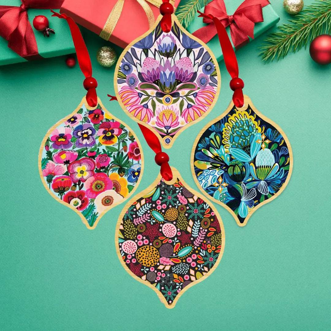 Elegant Floral Bling Christmas Ornament Set - 12 Pack Glittering Baubles for Holiday Tree Decor, Home & Party Decoration
