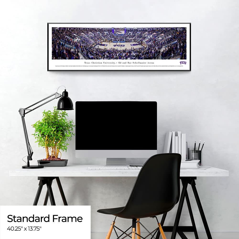 TCU Basketball Posters & Framed Wall Art - College Sports Decor by Blakeway Panoramas - Perfect for Dorm Rooms, Game Day Decor & Fan Cave Displays