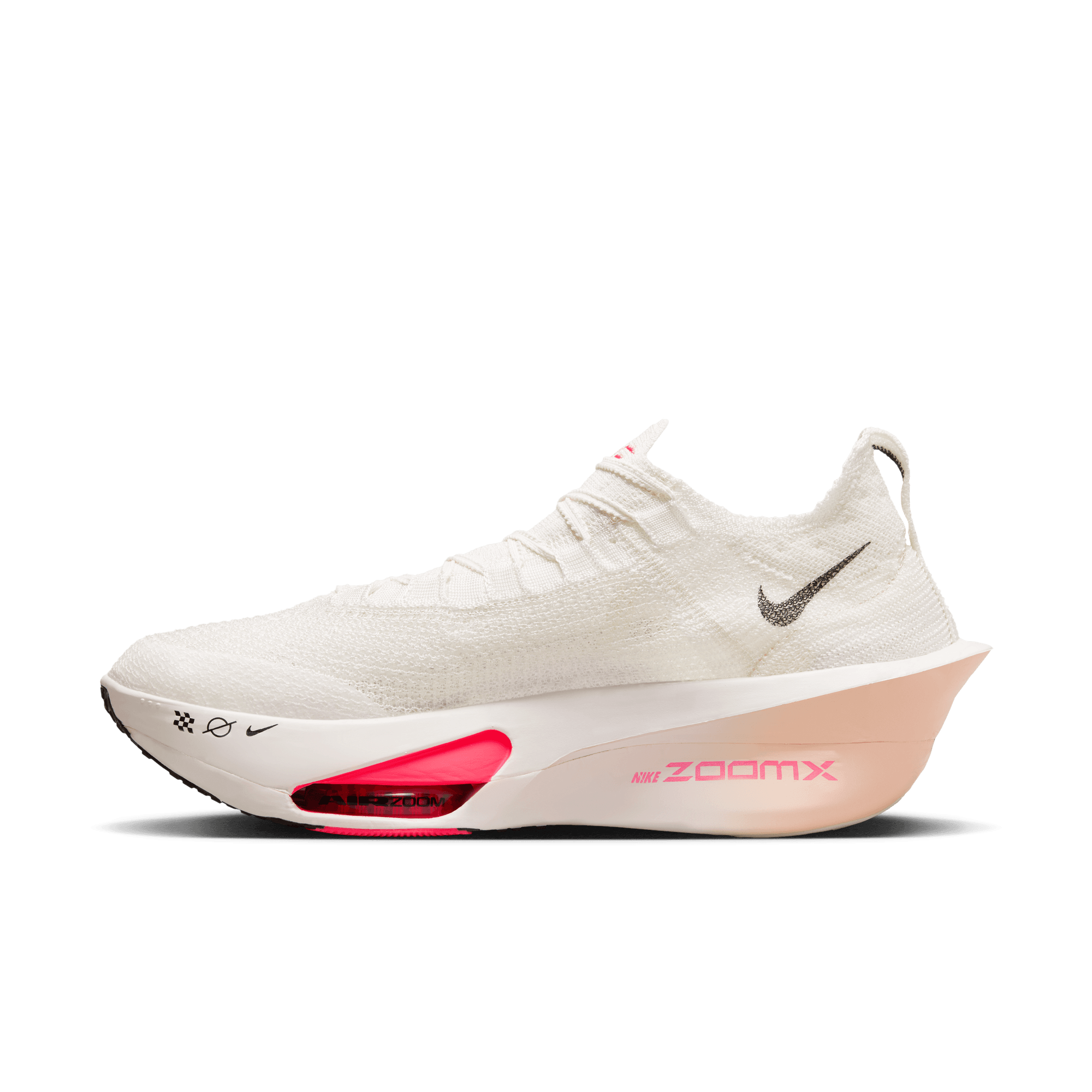 Nike Men's Alphafly 3 Running Shoes - Size 10.3 in Sail/Black Crimson Tint Guava Ice | Lightweight Cushioned Road Racing Sneakers for Marathon Training & Competitive Running