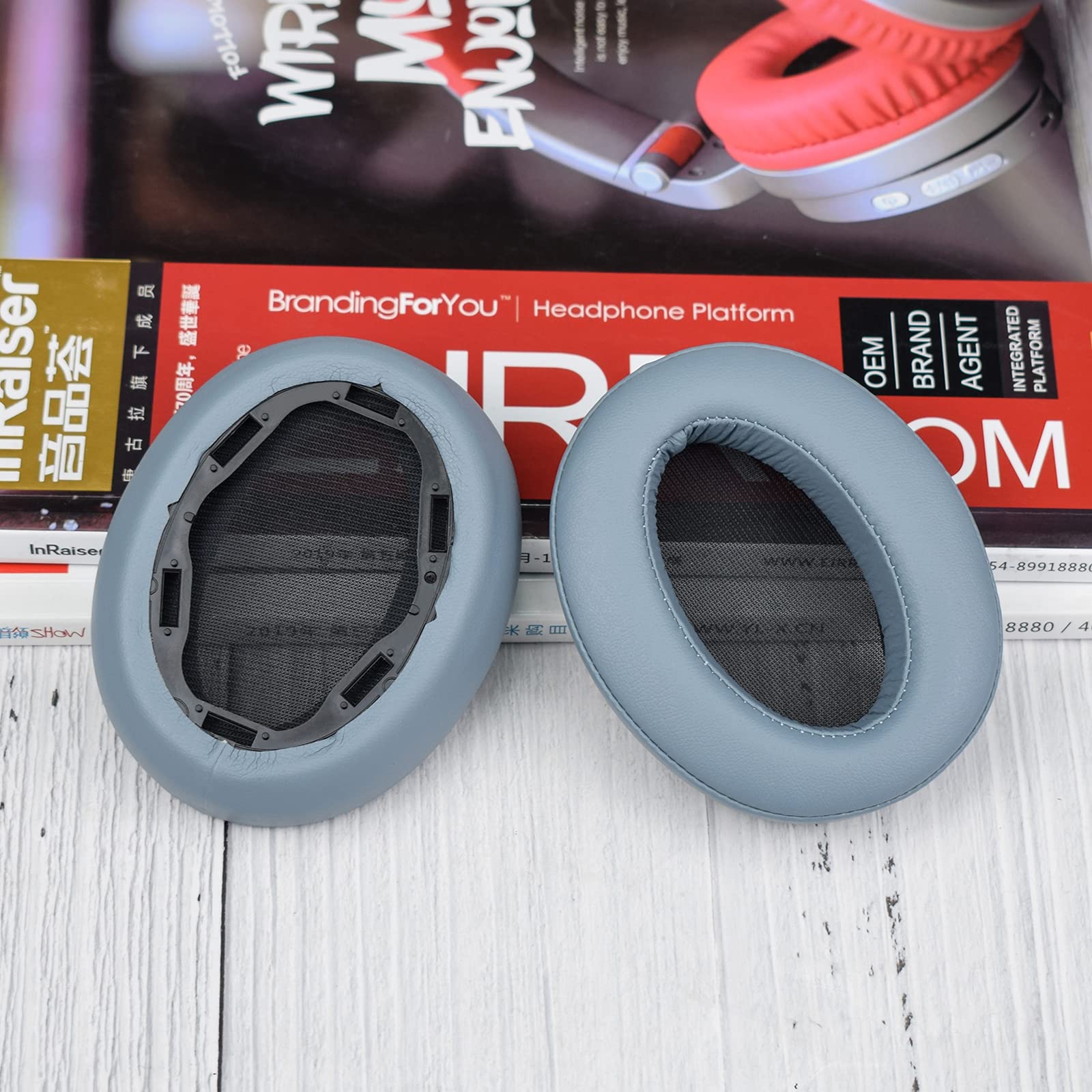 MOLGRIA WH-910N Replacement Ear Pads Cushion for Sony WH-910N Wireless Bluetooth Headphones - Noise Cancelling Earpads, Soft & Comfortable (Blue) - Perfect for Travel, Work, and Home Use