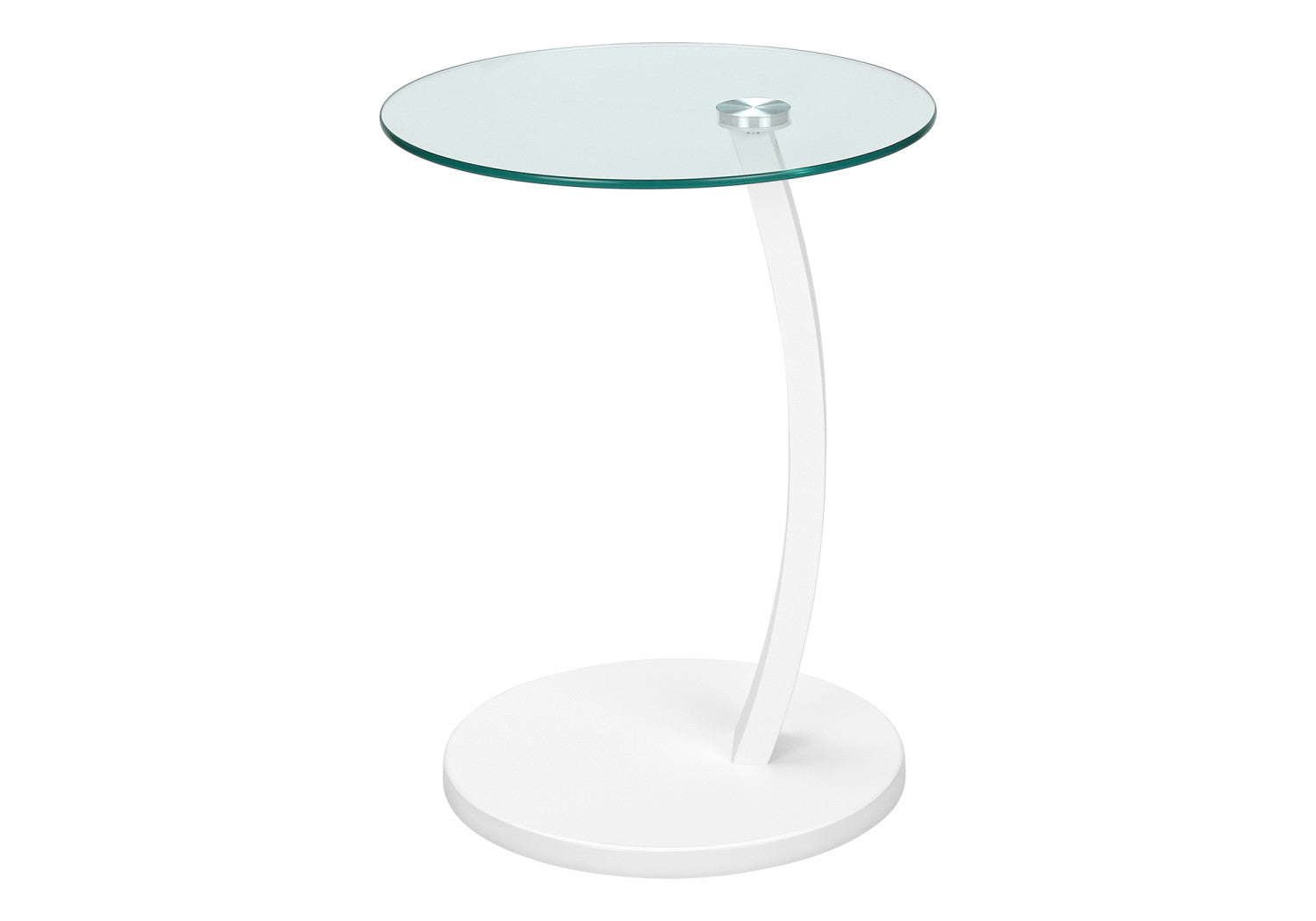 Modern White Arell Side Table - Nightstand, Living Room Accent Table, Bedside End Table for Small Spaces - Perfect for Bedrooms, Apartments & Dorm Rooms