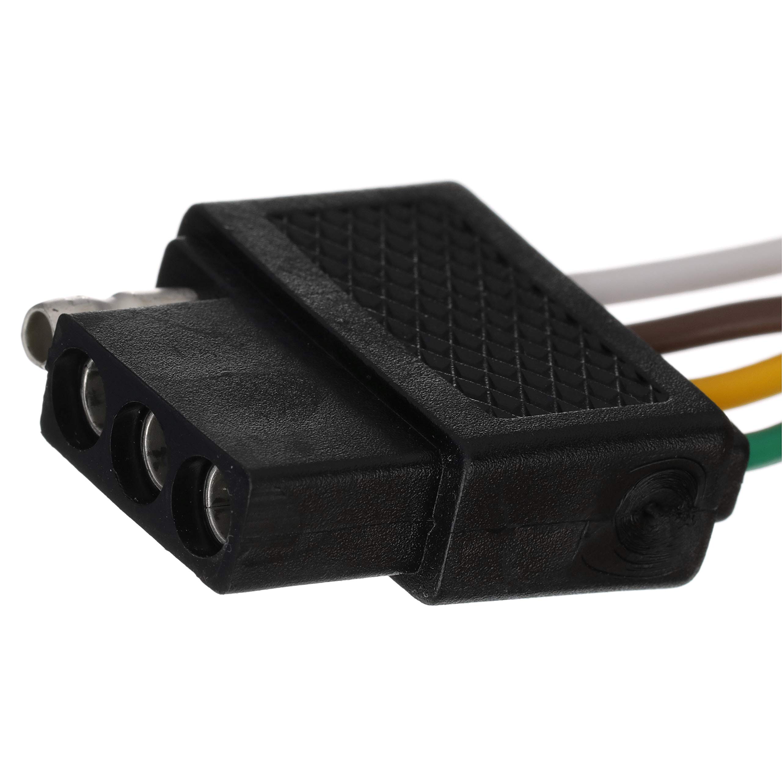 Seachoice 7-Way Trailer Wiring Connector - Heavy Duty Weatherproof Electrical Plug for Boat, RV & Utility Trailers - Perfect for Towing, Camping & Marine Applications