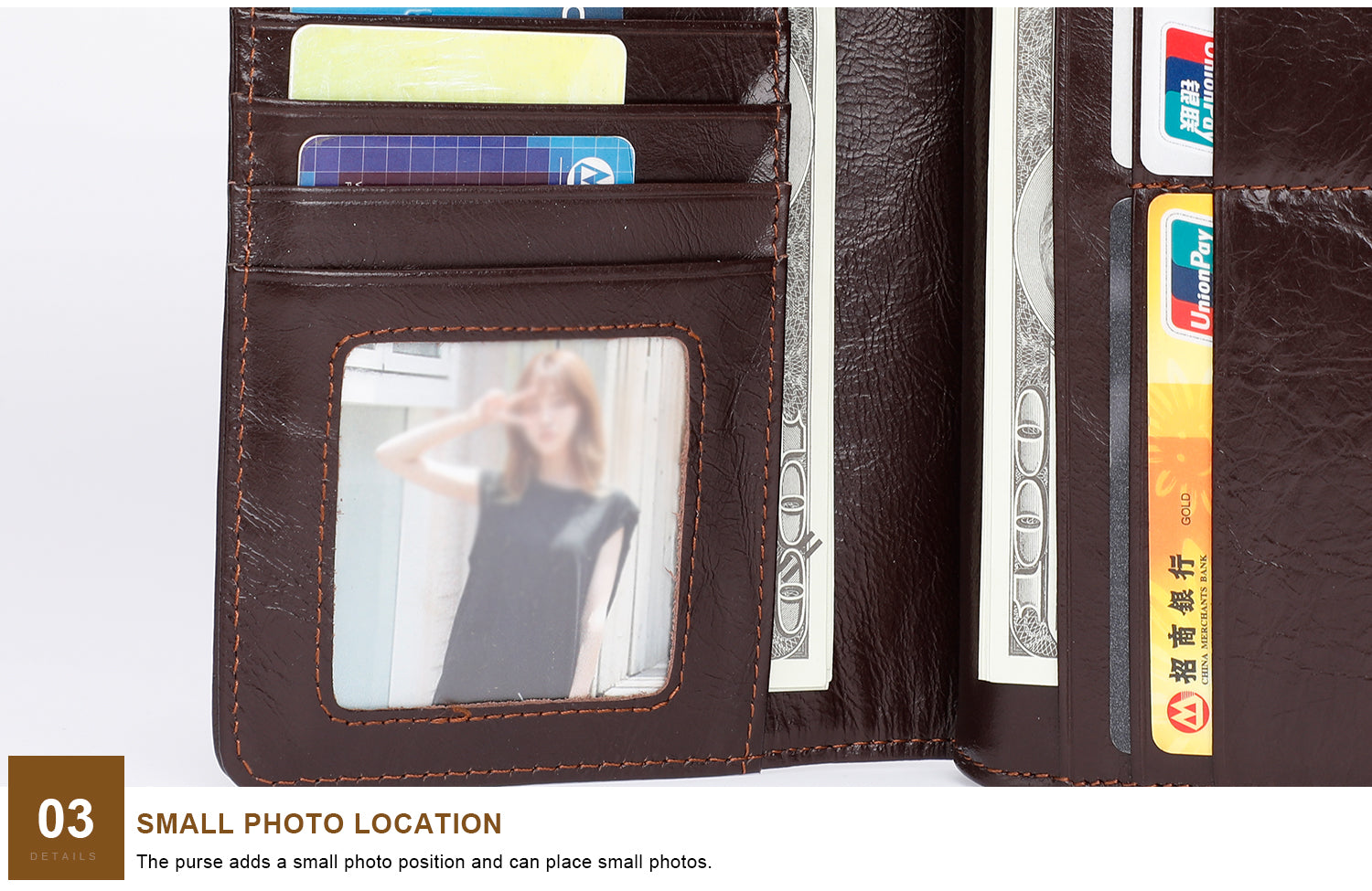 Men's Leather Trifold Wallet with RFID Blocking & Multiple Card Slots - Slim Design for Everyday Carry, Travel & Business Use