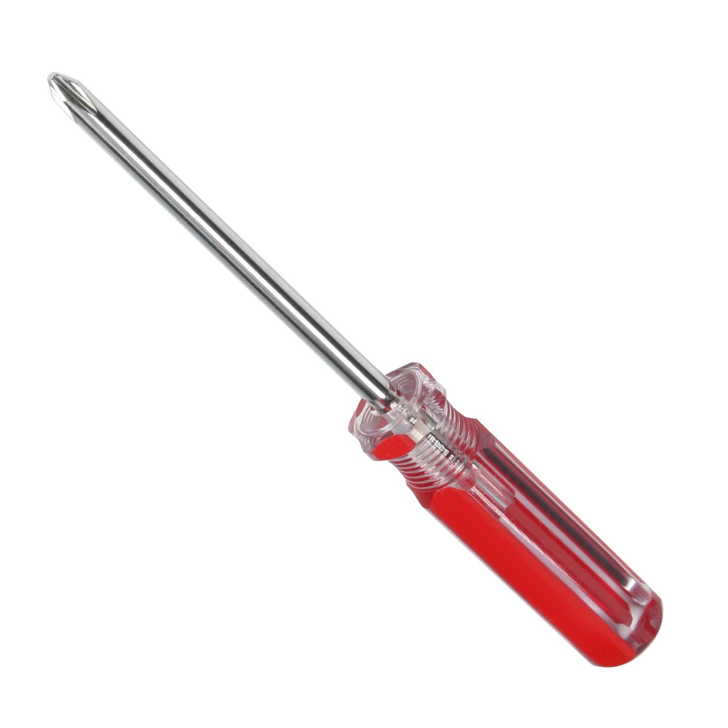 Heyiarbeit Phillips Screwdriver - 6mm Magnetic Cross Head Tip, 100mm 45# Steel Shaft with 75mm Ergonomic Plastic Handle - Perfect for Home Repair, DIY Projects & Crafts (1 Piece) - Ideal for Electronics Assembly, Furniture Fixing & Household Maintenance