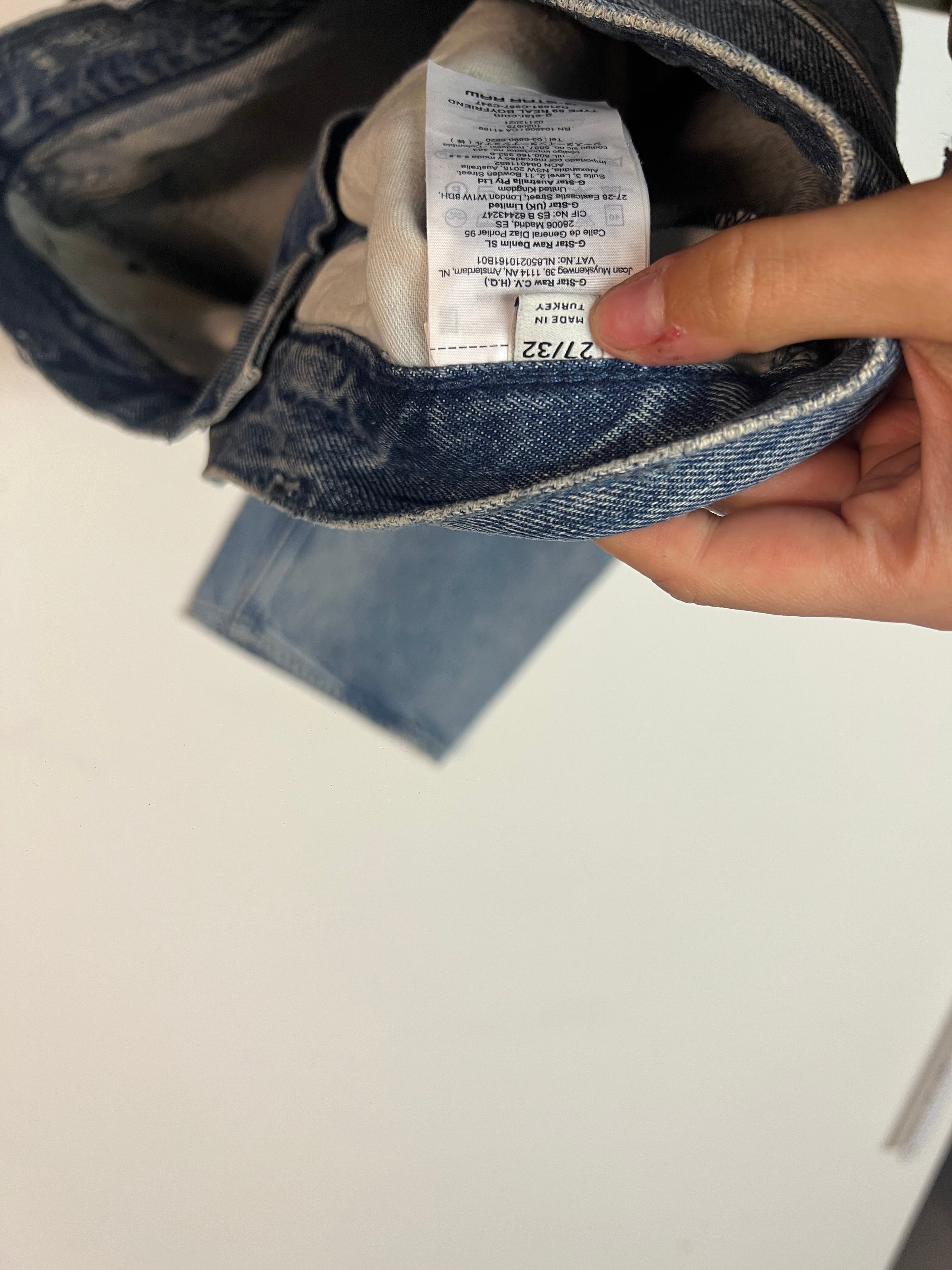 Vintage G Star Raw Denim Jeans 27x32 Slim Fit 1902 Collection - Perfect for Casual Wear, Street Style & Retro Fashion