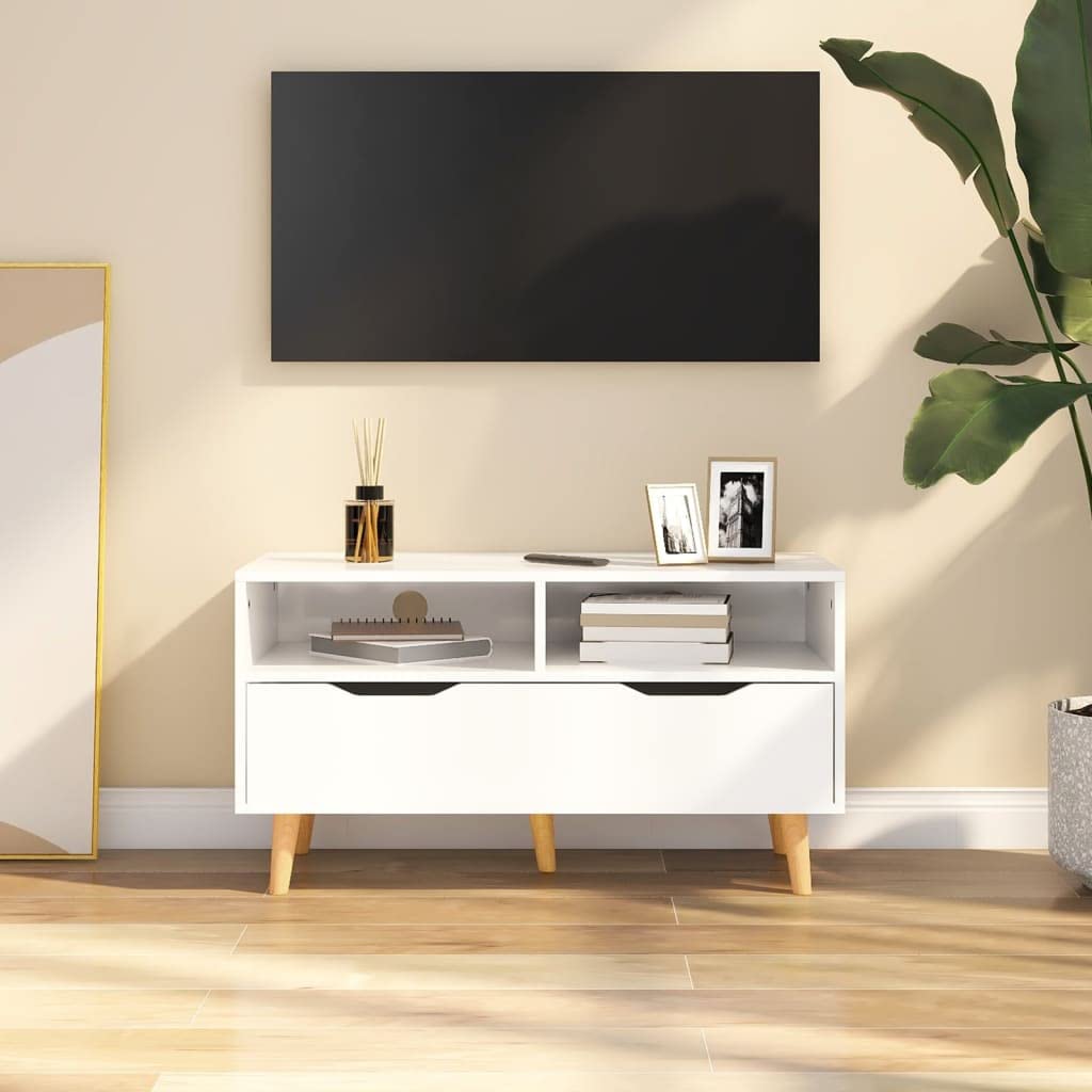 Modern TV Stand with Storage - 35.4
