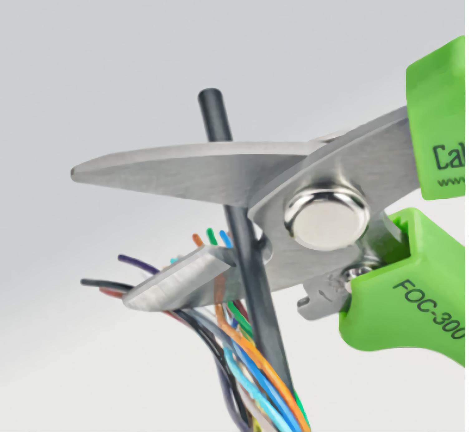 FOC-300 Professional Fiber Optic Scissors - Precision Cutting Tool for Fiber Optic Cables | Ideal for Network Installations & Telecom Repairs